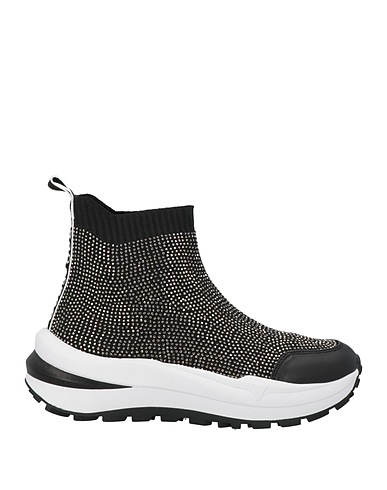 GUESS Sneakers Black Textile fibres, Synthetic fibers