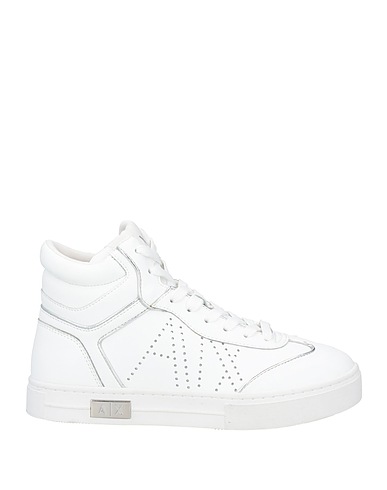 ARMANI EXCHANGE Sneakers Weiß Leder, Synthetische Fasern