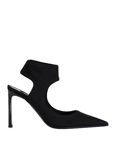 SERGIO ROSSI Court Black Textile fibres