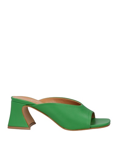CAFèNOIR Sandals Green Leather