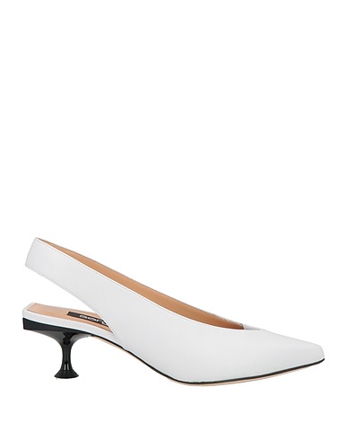 SERGIO ROSSI Pumps Weiß Leder, PVC - Polyvinylchlorid