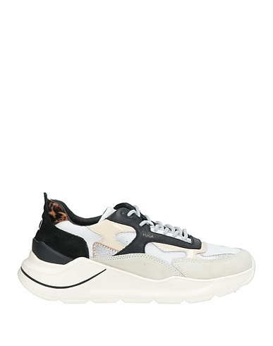 D.A.T.E. Sneakers White Leather, Textile fibres