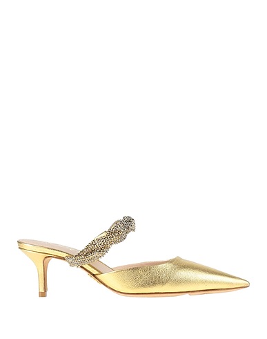 RODO Mules and clogs Gold Leather