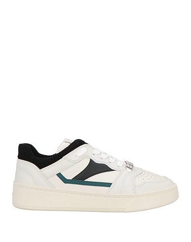 BALLY Sneakers White Leather, Textile fibres