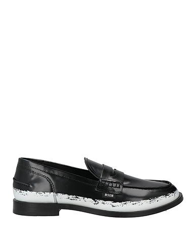 MSGM Loafers Black Leather
