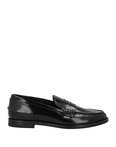 MSGM Loafers Black Leather