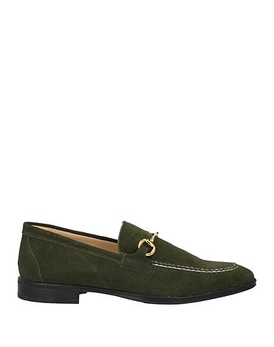 MANUFACTURE D'ESSAI Loafers Military green Leather