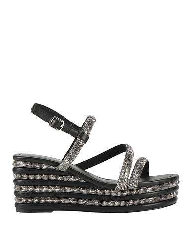 CAFèNOIR Sandals Black Leather
