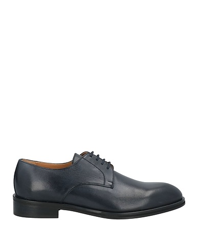 ROBERTO P  Luxury Laced shoes Midnight blue Leather