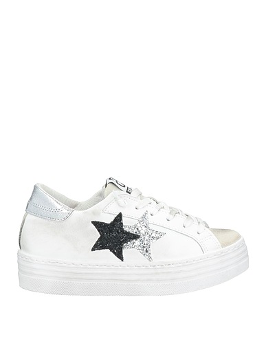 2STAR Sneakers White Leather
