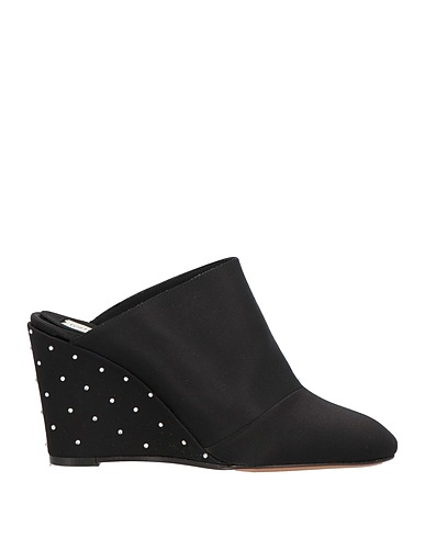 FORTE_FORTE Mules and clogs Black Textile fibers