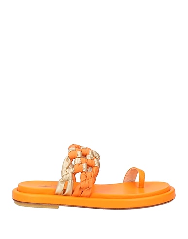 FABI Flip flops Orange Leather