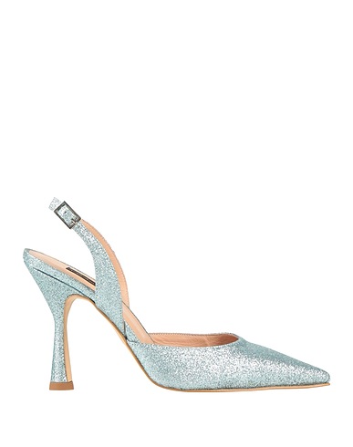 ANDREA PINTO Court Sky blue Leather, Textile fibres