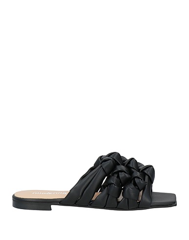 NILA & NILA Sandalen Schwarz Gewebefasern