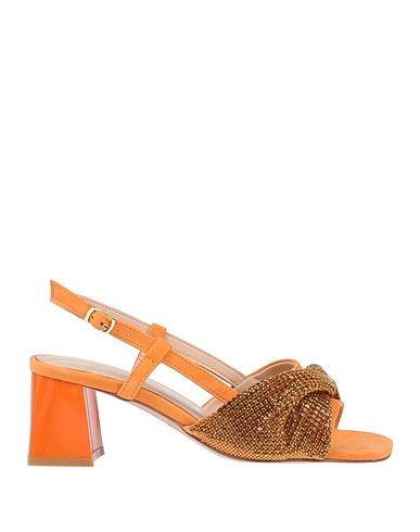 TOSCA BLU Sandals Apricot Textile fibres