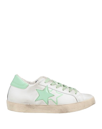 2STAR Sneakers White Leather
