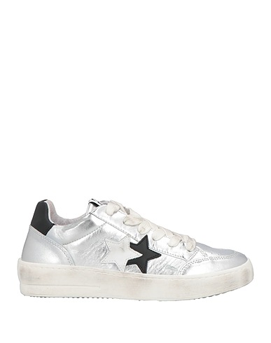 2STAR Sneakers Argento Pelle