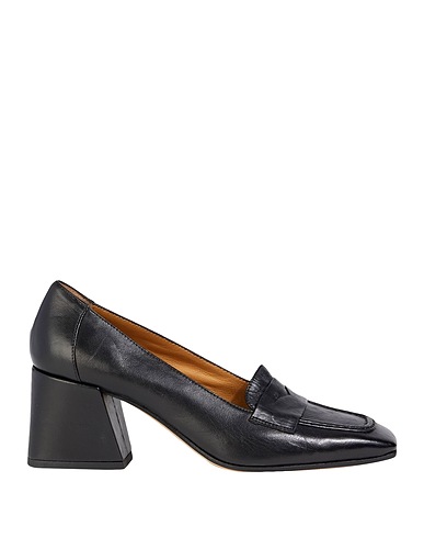 POMME D'OR Loafers Black Leather