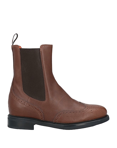 SANTONI Ankle boot Brown Leather