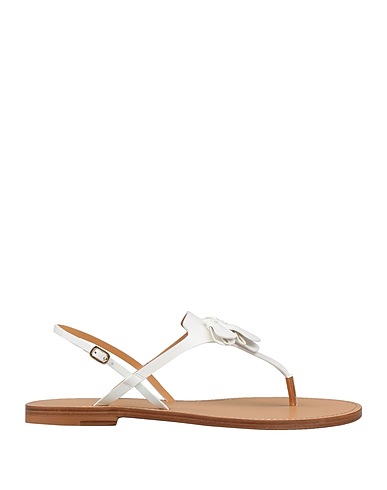 SANTONI Dianetten Weiß Leder