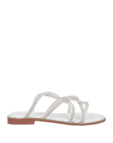 NILA & NILA Sandals TREND White Textile fibres