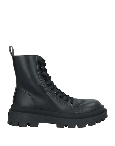 SUPERGA Ankle boot Black Textile fibers