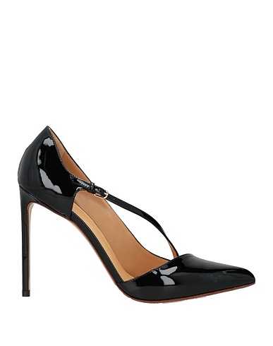 FRANCESCO RUSSO Court Black Leather