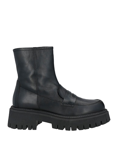 FABBRICA DEI COLLI Stiefelette Schwarz Leder