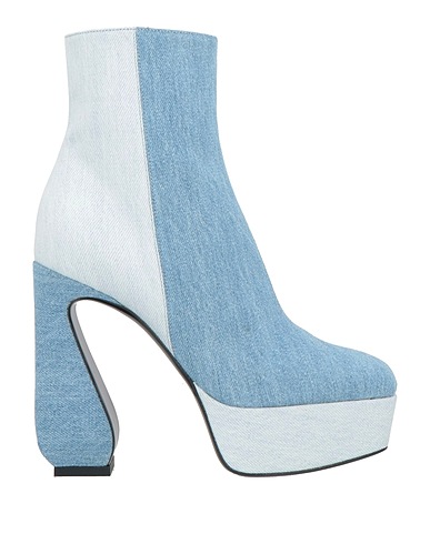 SI ROSSI by SERGIO ROSSI Ankle boot Blue Textile fibers