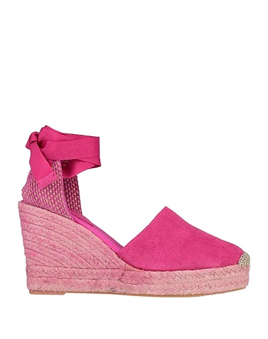 LAGOA Espadrilles Fuchsia Leather, Textile fibres