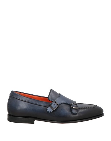 SANTONI Mokassins Nachtblau Leder