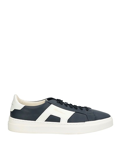 SANTONI Sneakers DOUBLE BUCKLE SNEAKER Midnight blue Leather