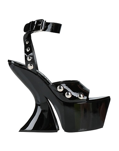 CASADEI Sandals Black Leather