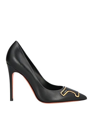 SANTONI Туфли Чёрный Кожа