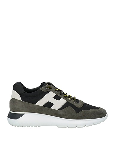 HOGAN Sneakers Military green Leather