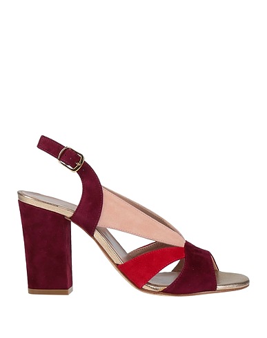 CHEVILLE Sandals Plum Leather