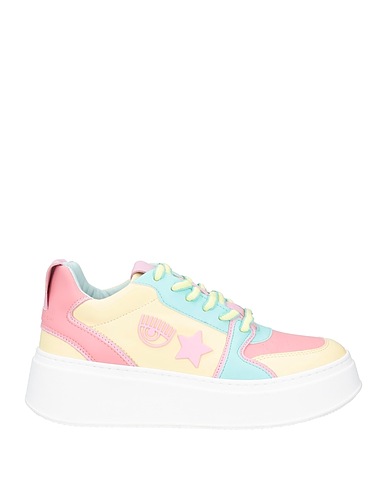 CHIARA FERRAGNI Sneakers Pastel yellow Leather