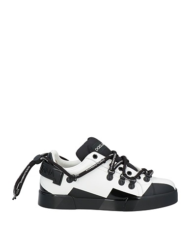 DOLCE&GABBANA Sneakers White 77% Calfskin, 23% Polyester