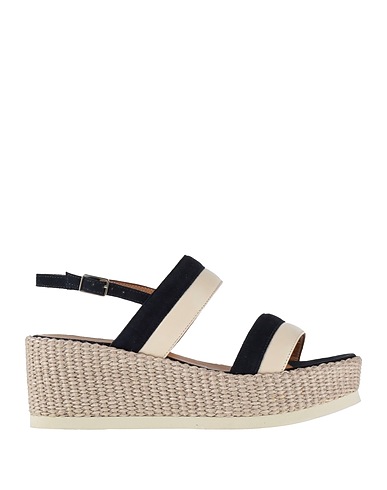 GIANMARCO SORELLI Sandals Navy Leather