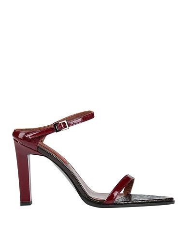 MISSONI Sandals Burgundy Leather