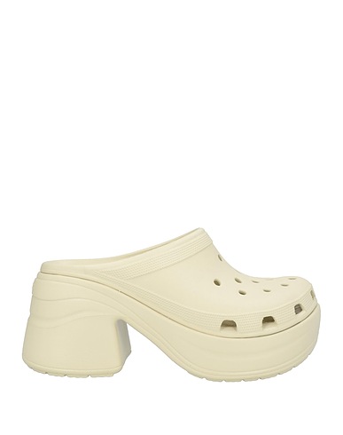 CROCS Mules and clogs Beige Rubber