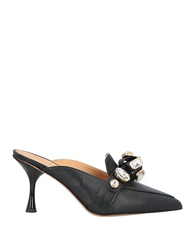 GIANCARLO FITTIPALDI Mules and clogs Black Leather