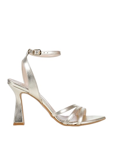NILA & NILA Sandals Platinum Textile fibres