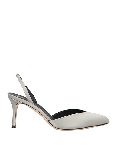 GIUSEPPE ZANOTTI Décolleté Grigio chiaro Fibre tessili