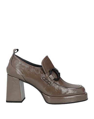 JANET & JANET Loafers Taupe Leather