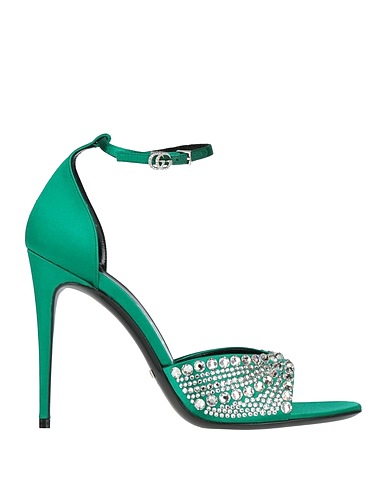 GUCCI Sandals Green Textile fibres