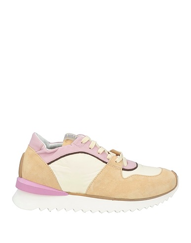 ANDÌA FORA Sneakers Cream Leather, Textile fibres
