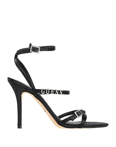 GUESS Sandals Black Textile fibers