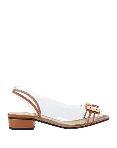 AZURÉE CANNES Sandals Camel Textile fibres