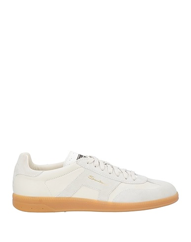 SANTONI Sneakers Light grey Leather